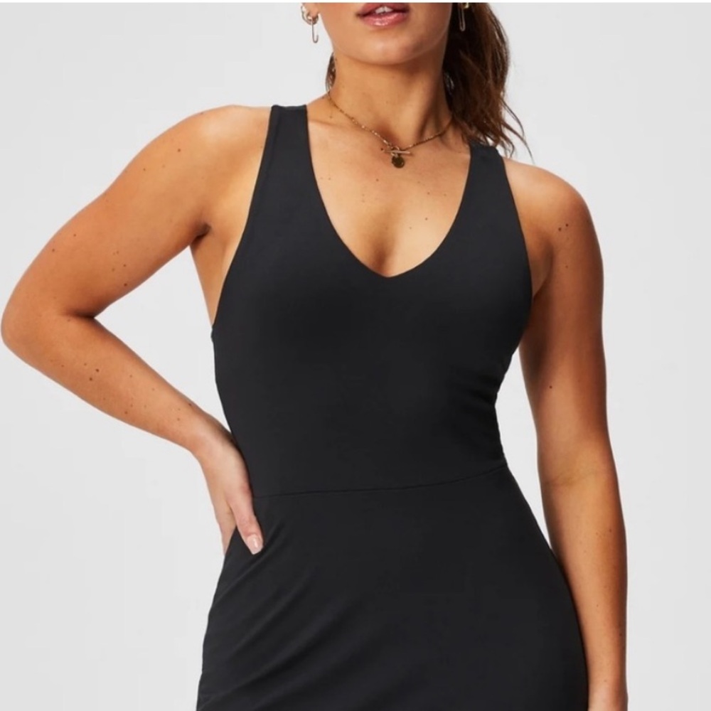 Fabletics On The Go Dress Built In Bra Black